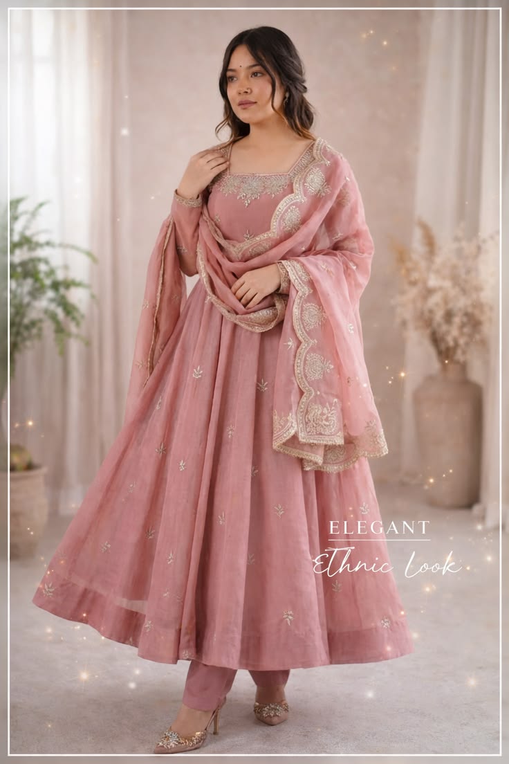Blush Pink Anarkali Kurta