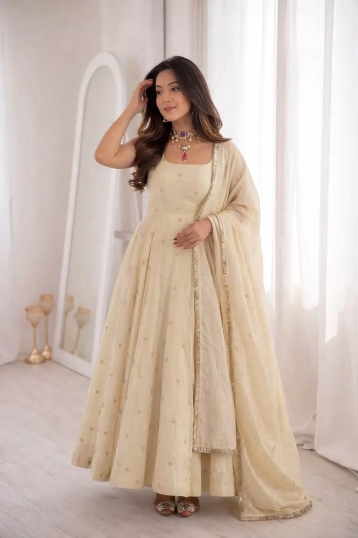 Ivory Grace Indo-Western Gown