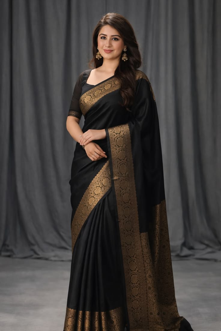 Copper Zari Kanjivaram Saree